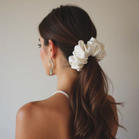 Luxurious Mulberry Silk Scrunchies - Large