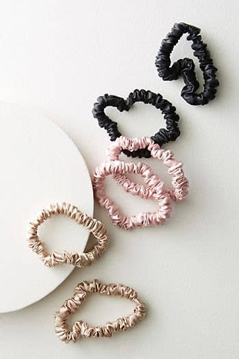 Luxurious Mulberry Silk Scrunchies - Skinny