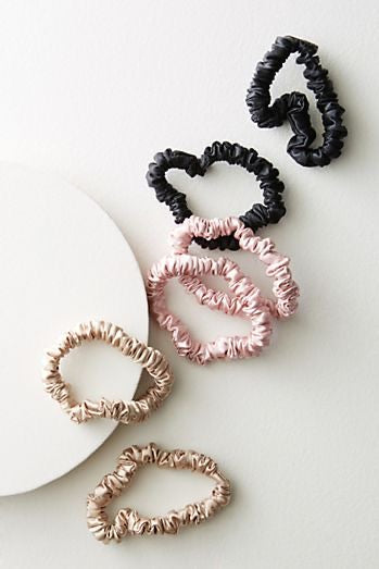 Luxurious Mulberry Silk Scrunchies - Skinny